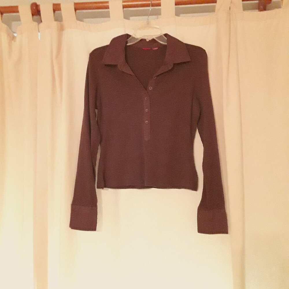 Women's/Junior's long-sleeve top, light brown, medium